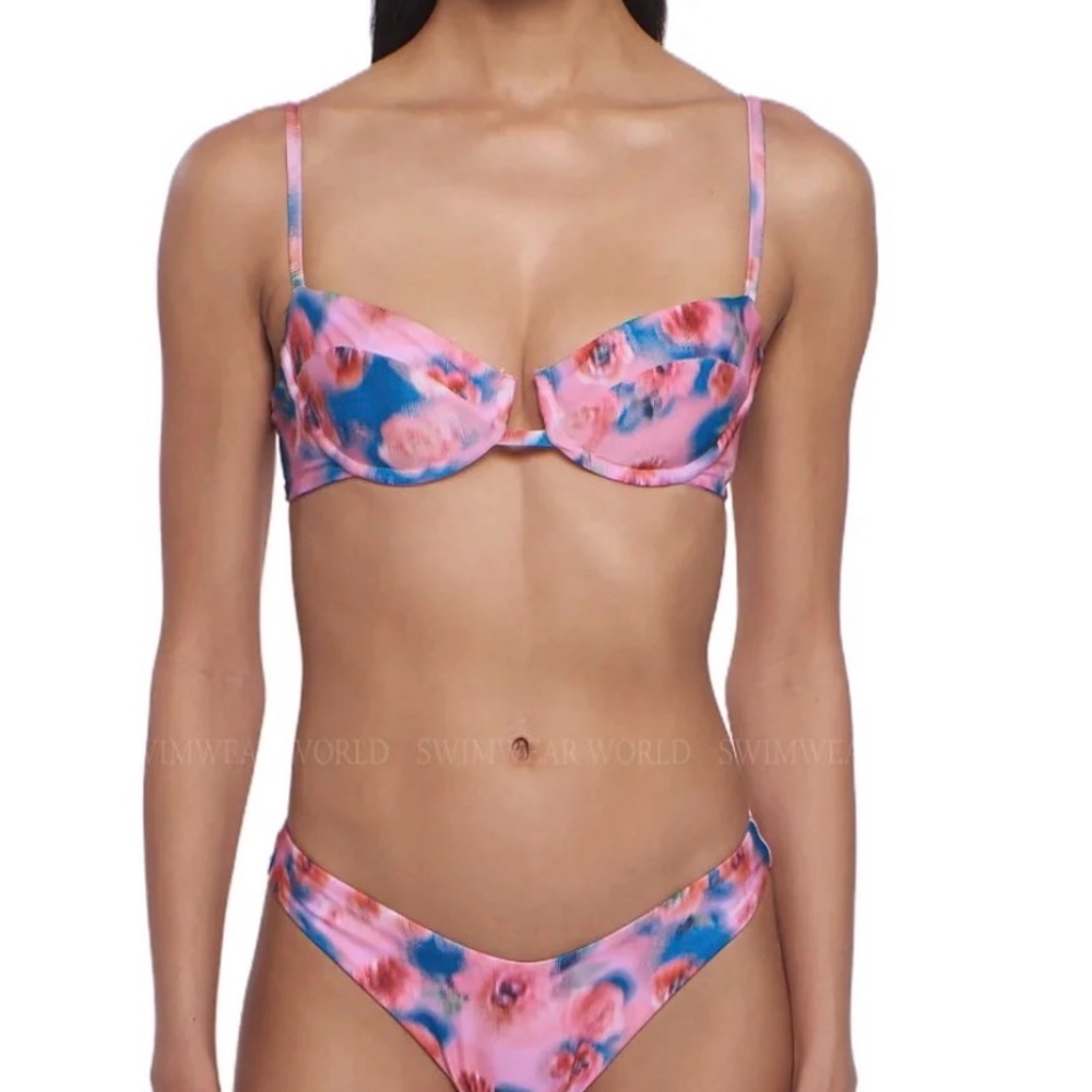 Peixoto Lara Rose Print Bikini XS NWT